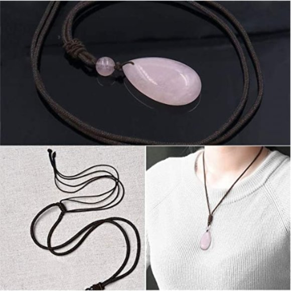 Healing Stone Gemstone Drop Pendant Necklace - Picture 3 of 3